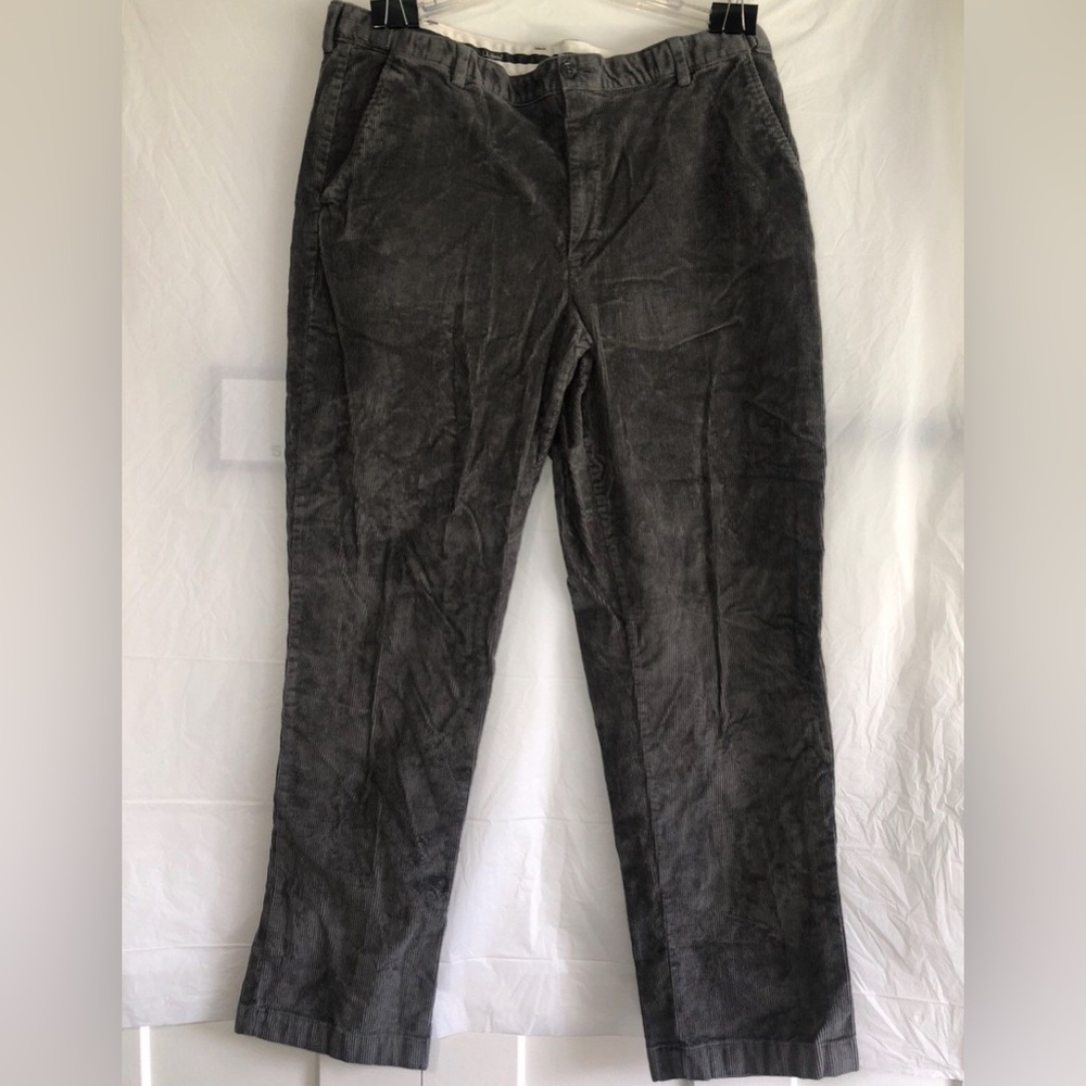LL Bean vintage corduroy medium/dark gray pants men’s 40x34